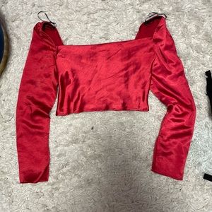 Princess Polly RECYCLED FIBERS LOVE SONG TOP RED